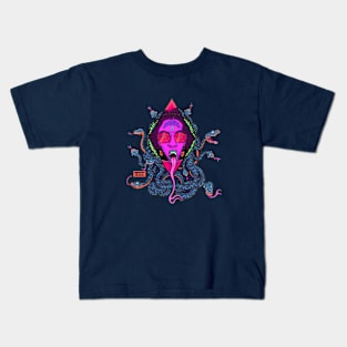 Vapor Wave Medusa Kids T-Shirt